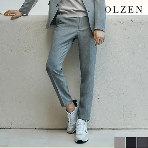 [하프클럽/올젠]마이크로 잔조직 스트레치 팬츠 ZOA1PP1303