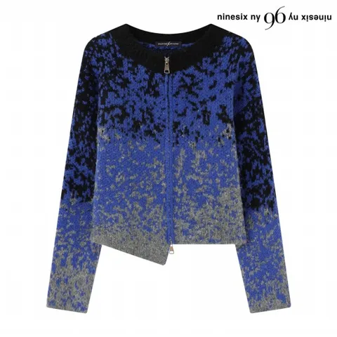 정상가:69,000원 ㅣ 언발 패턴 투웨이 집업 니트 가디건 (NP4CK002L0)