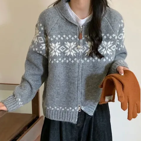 눈꽃니트집업DWJ53729A