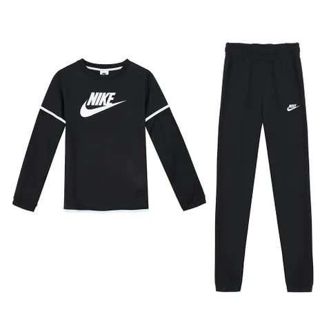 NSW 스포츠웨어 HBR 퓨추라 짐웨어 키즈 추리닝 트레이닝세트 운동복 블랙 DM8084-010