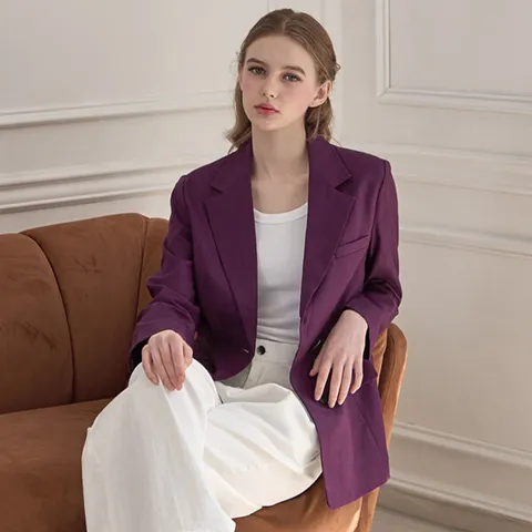 모엔르 썸머 린넨 100 싱글 여성 자켓