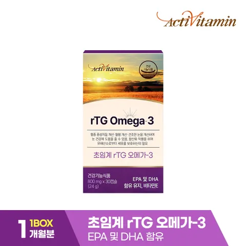 프리미엄 스페인 rTG오메가3 800mgX30캡슐 1EA 1개월분