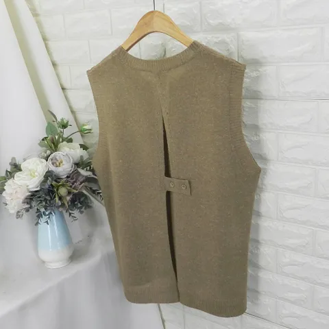 bri_버튼뒤트임조끼VOT여름조끼,그물조끼,펀칭조끼,라운드조끼