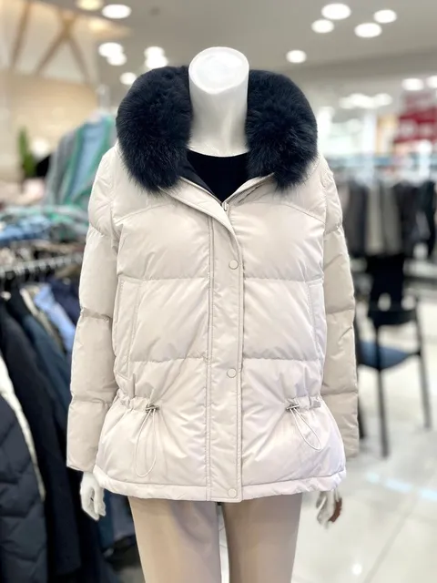 폭스퍼 덕다운 숏 점퍼 TI4FA21_BU