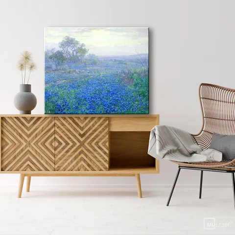 쥴리안 온데덩크 블루보닛 들판  명화 그림 액자