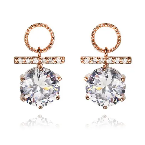 [브리치] 리즈타라 / 14K 금침 쁘띠 링 귀걸이  골드 심플 원 스틱 이어링