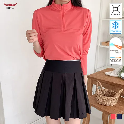 (U)BFL 여성 크레오라 고스판 냉감 긴팔 집업티셔츠 등산 트레킹 S25ZTS-506W