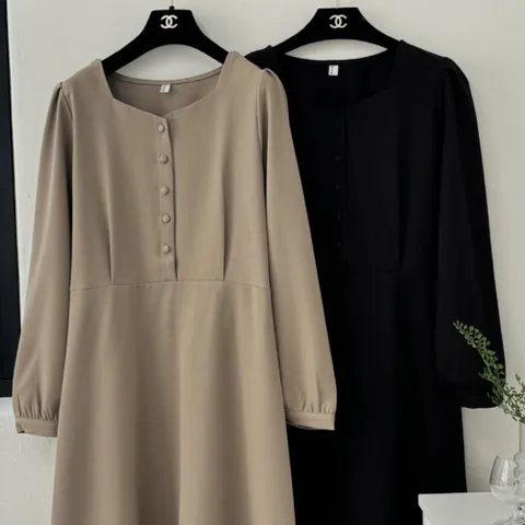 빅사이즈셔링원피스 T624L501 리사하트넥단추원피스 YP