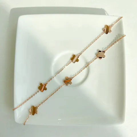 모던 플라워 행운 팔찌18k옐로우골드18cm 20대여성 30대여성 175대여성