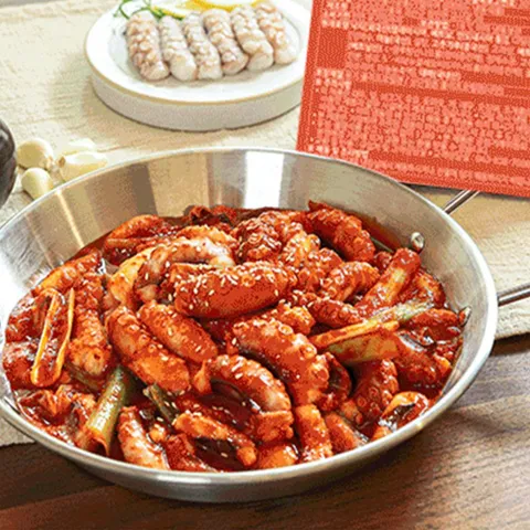 무교동 실비 낙지볶음 350g 매운 양념 낙지 밀키트 양념낙지볶음밀키트 양념낙지밀키트