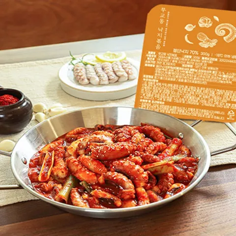 무교동 낙지볶음 300g 냉동 양념 낙지 밀키트 양념낙지볶음밀키트 양념낙지밀키트