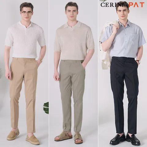 남성 냉감 면 스판 팬츠 3종 세트 25m