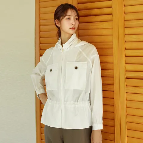 [최초가 89,900원]디앙느 썸머 후드 스트링 점퍼