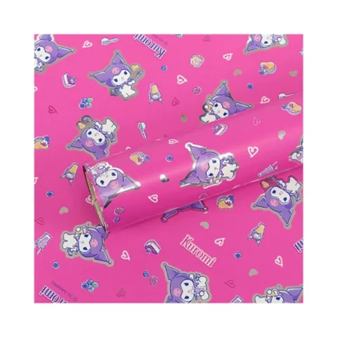 기븐 메탈롤포장지 산리오쿠로미 (대) 핑크 포장용품 롤(1개입)