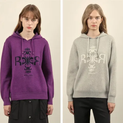 모티브 후드 니트 티셔츠 VVCBL4W9491   65   03