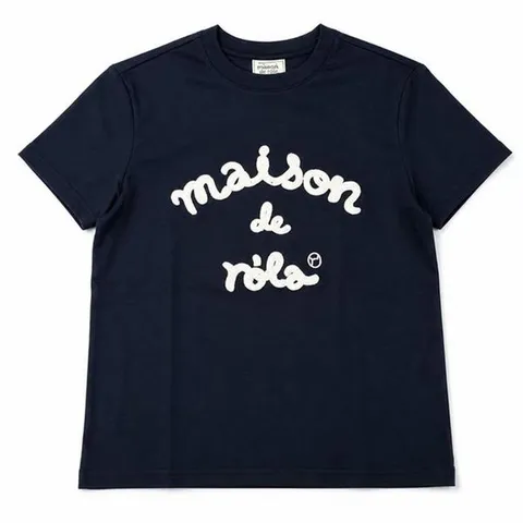 [하프클럽] 로라로라 MAISON DE ROLA 엠브로이더리 티셔츠 네이비