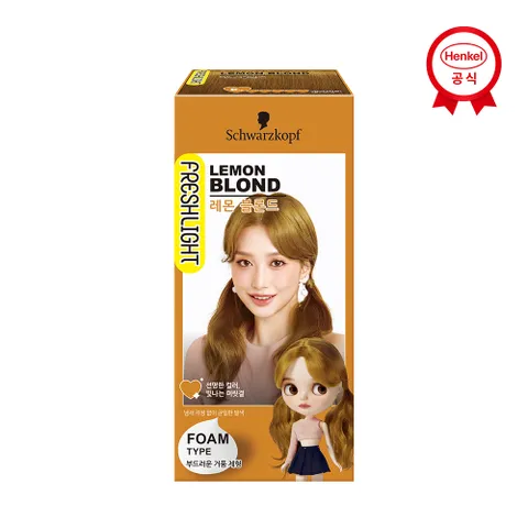 염색약 폼타입 레몬블론드