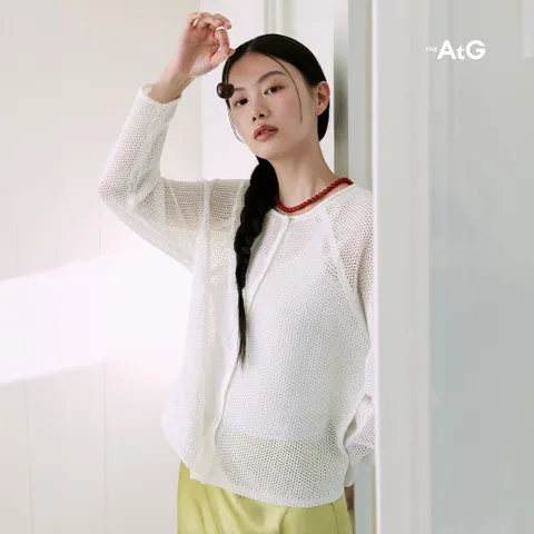 [최초가79,900원]더엣지 25SS 크로셰 가디건 3종