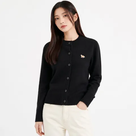 PW00506KT1006 P199 베이비 폭스 패치 여성 가디건