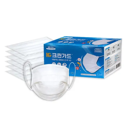 유한킴벌리 크린마스크 50매 대형 비말 KF-AD 덴탈마스크 일회용마스크 마스크50매 국내생산