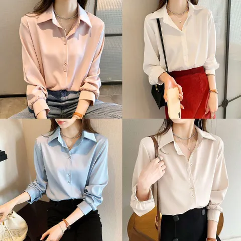 [브리치] HOTBBA / 기본 쉬폰 블라우스 URD 096