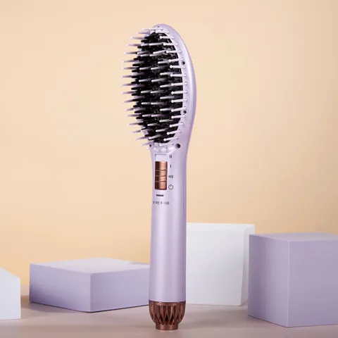 르꽁뜨 고데기 펌 브러시 SSK-004HI 퍼플 뿌리볼륨 빗고데기