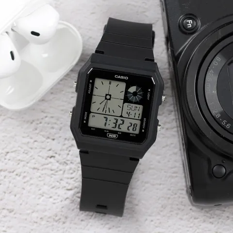 공용 빈티지캐쥬얼 바이오 레진 스퀘어 우레탄 디지털 손목시계 LF-20W-1A