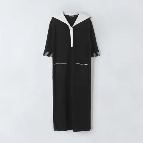 세일러 카라 니트 롱 원피스 N3MN01