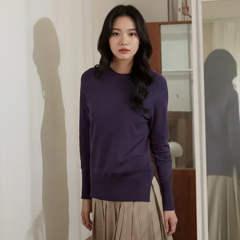 [최초가79,900원]  가을니트_퍼플브라운