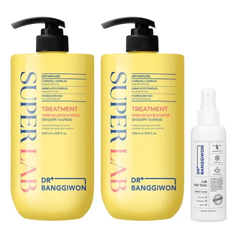 슈퍼랩 탈모 트리트먼트 1L 2개+랩헤어토닉150ml 1개