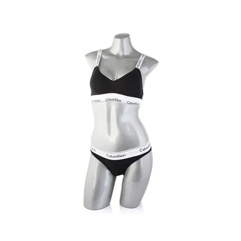 [하프클럽/캘빈클라인 언더웨어]CK 여성 브라렛+팬티 세트 QF7059+F3787 BLACK