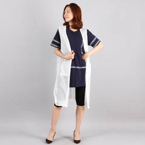 아이우먼 썸머포켓롱가디건 RM0321M307 빅사이즈