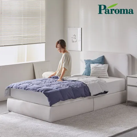 파로마 베이 미고 아쿠아텍스 패브릭 평상형 호텔 침대 프레임 SS OGM0102