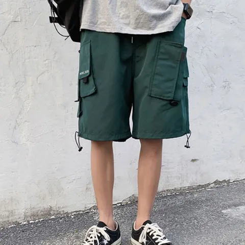 데일리 남성 여름 허리밴딩 카고 반바지 패션 팬츠