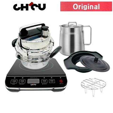 케틀팟 증 [28%][제품1] 통3중 5분 가마솥2인용 1.2L+솥밥인덕션(사출세트+찜판) / 3중안전잠금장치/원터치