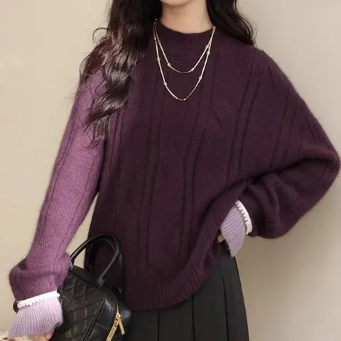 [하프클럽]  스웨터 스프링 미니멀 클래식 주말룩