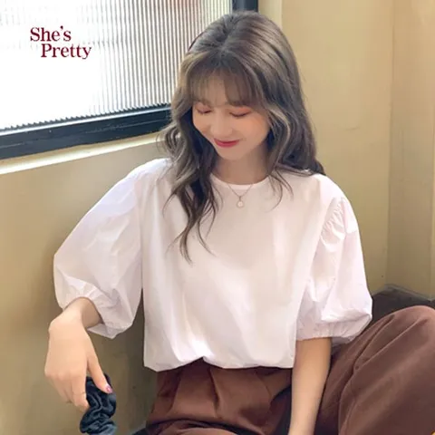 [하프클럽/쉬즈프리티]케시퍼프소매블라우스