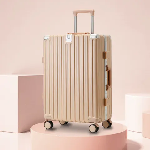 컵홀더 멀티 여행용 하드 캐리어  22형   핑크