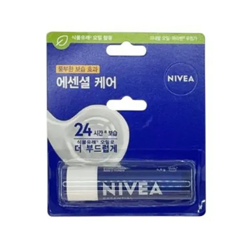니베아 립케어 에센셜 케어 4.8g 입술 촉촉 모이스쳐 수분 보습력 입술관리 립케어스틱 립스틱