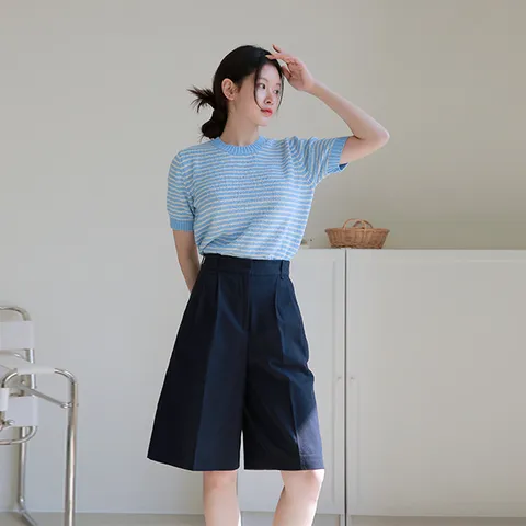 린넨 블렌디드 지엘라 썸머 하프 팬츠