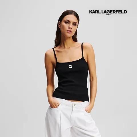 [A2W17070] 칼라거펠트 패치 탱크탑