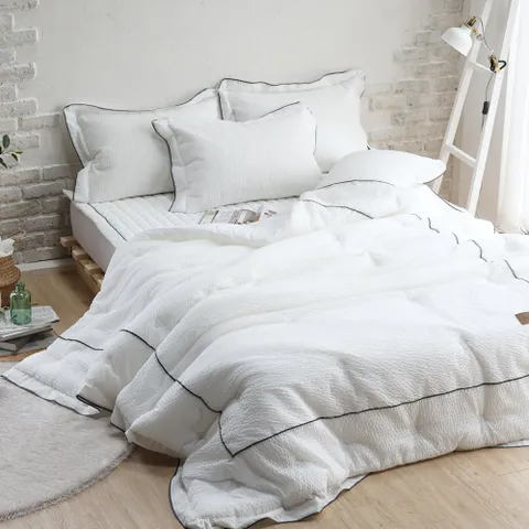 아밍 프란시스 시어서커 여름 차렵이불 S 베개세트