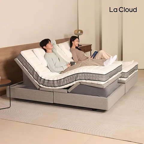 라클라우드 헬스모션(SS)+천연라텍스 매트리스(SS)20cm / 전동침대 모션베드 (슈퍼싱글)