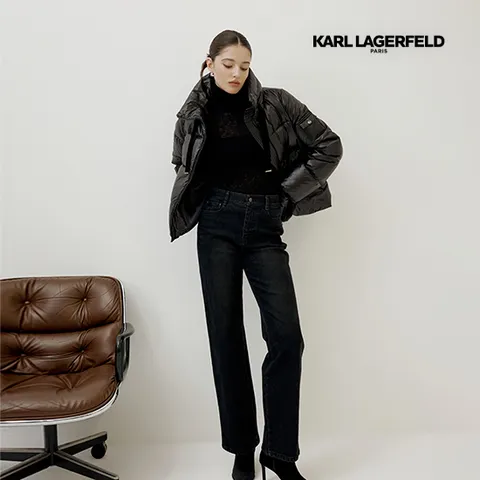 칼라거펠트 테이퍼드핏 기모 데님팬츠