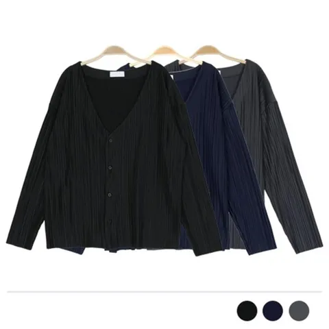 캐쥬얼 루즈핏 니트가디건 오버핏 남자친구 남성 봄