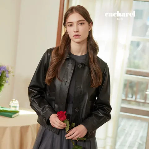 [최초가 199,000원] 까사렐 SS 브리티쉬 리얼 램스킨 자켓