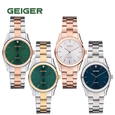 (GEIGER) 여성 다이아몬드 메탈시계 GE1256