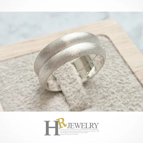 실버92.5/은쌍반지/예쁜(HR)실버 모던 쌍가락지(소)(4mm)