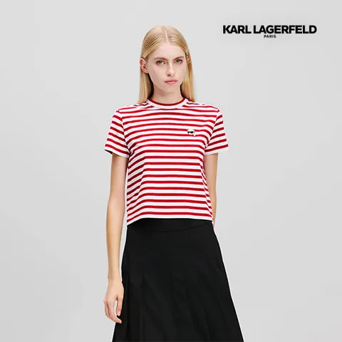 [A1W17099] 칼라거펠트 스트라이프 티셔츠