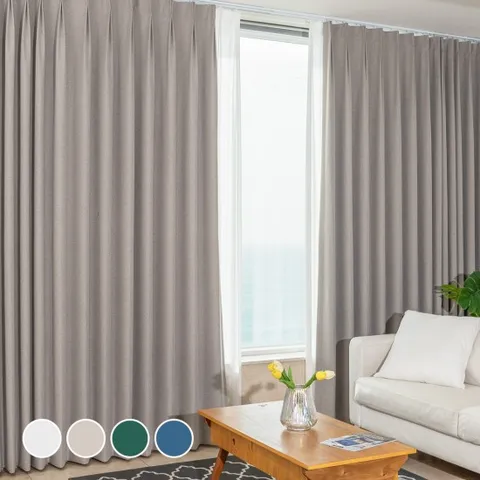 굿나잇 자외선차단 냉방유지 형상기억 양면 100% 여름 암막커튼